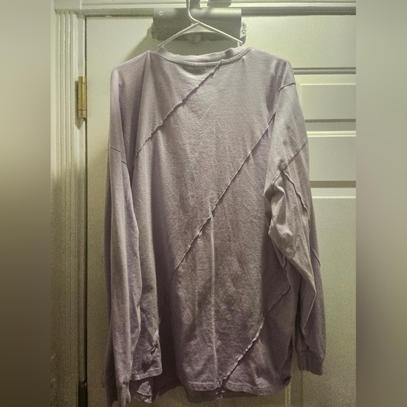 ASOS Lavender Sweatshirt with Seam Detail - Picture 3 of 3